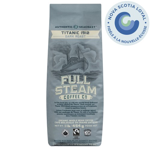 Full Steam Organic Coffee Dark Titanic 454 g