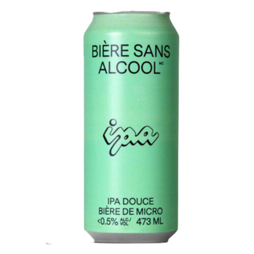 Bière Sans Alcool Beer Non Alcoholic IPA Douce 473 ml (can)