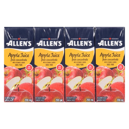 Allen's Pure Juice Apple Low Acid 8 x 200 ml