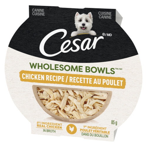 Cesar Wet Dog Food Adult Wholesome Bowls Chicken 85 g