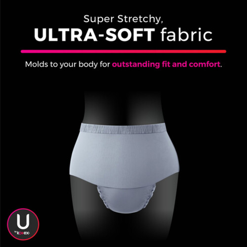 U by Kotex Dream Wear Period Underwear Size L 5 Count - Voilà Online  Groceries & Offers