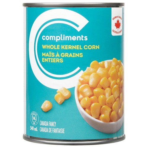 Compliments Canned Whole Kernel Corn 540 ml