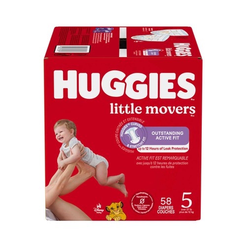 Huggies Little Movers Size Diapers 5 58 Count