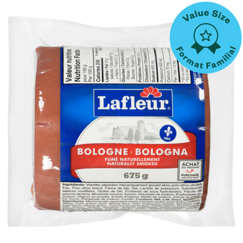 Lafleur Bologna Chunk Regular Value Size 675 g