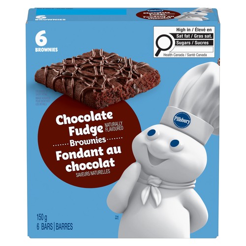 Pillsbury Brownies Bars Chocolate Fudge 150 g