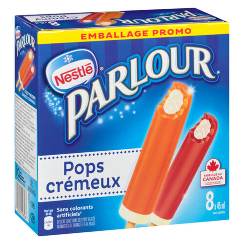 Parlour Ice Cream Creamy Pops Assorted 8 x 45 ml