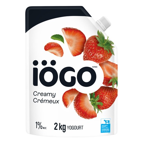 iÖGO 1% Yogurt Pouch Creamy Strawberry 2 kg