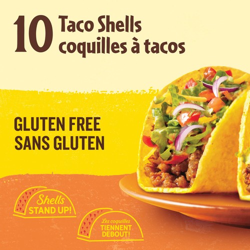 Old El Paso Gluten-Free Taco Shells Stand n' Stuff 10 Pack 133 g
