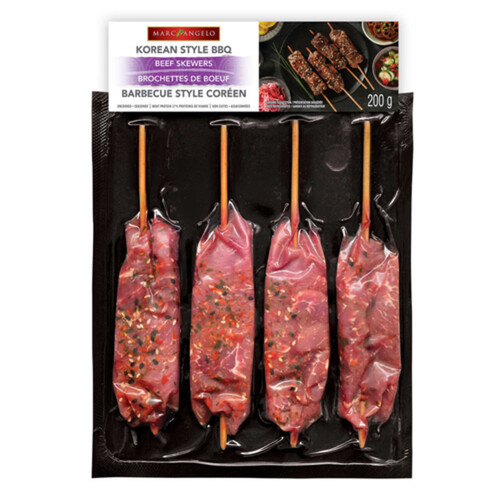 Marcangelo Beef Skewers Korean BBQ 200 g