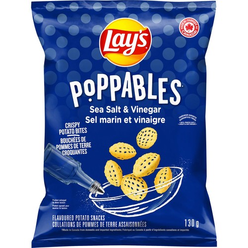 Lay’s Potato Snacks Poppables Sea Salt & Vinegar 130 g