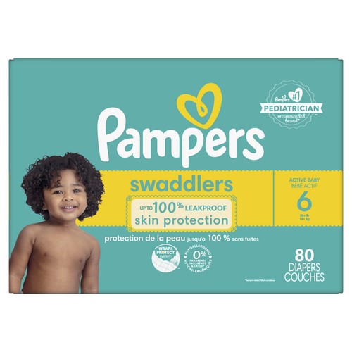 Pampers Swaddlers Diapers Size 6 80 Count