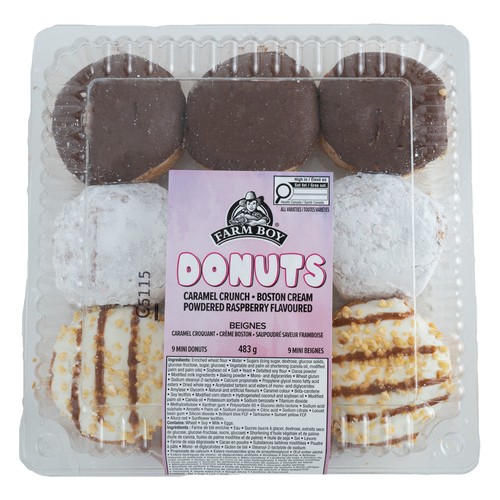 Farm Boy Donuts Boston Cream Caramel Crunch Raspberry 483 g