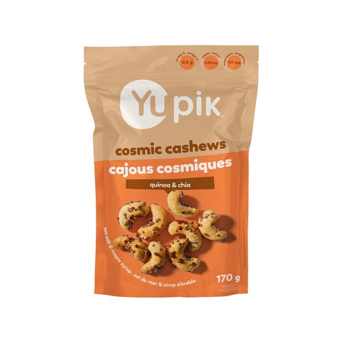 Yupik Snack Cosmic Cashews Salted Maple 170 g