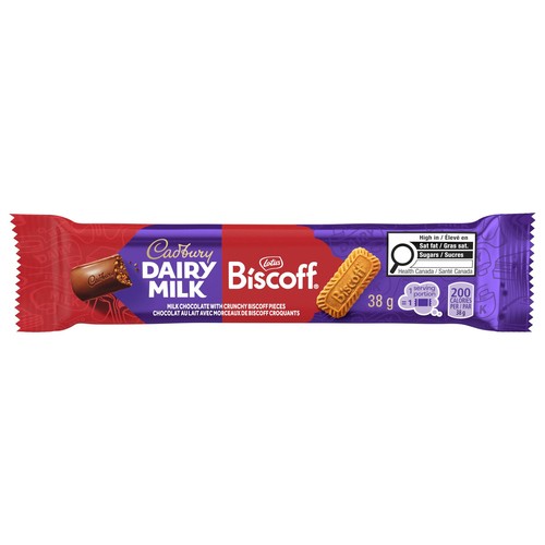 Cadbury Dairy Milk Chocolate Bar Crunchy Biscoff 38 g
