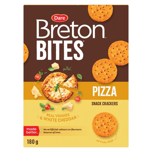 Dare Breton Bite Crackers Pizza 180 g