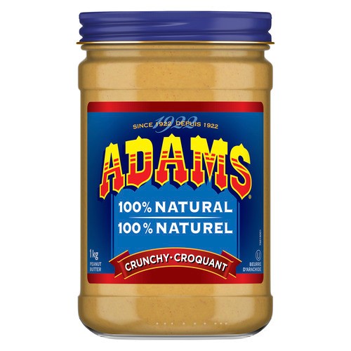 Adams Regular Crunchy Peanut Butter 1 kg