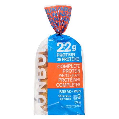 Unbun White Bread Complete Protein 535 g (frozen)