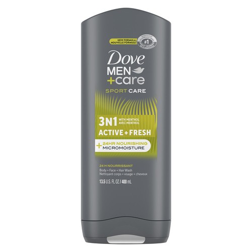 Dove Men+Care Sportcare 3In1 Hair + Body + Face Wash Active + Fresh 400 ml