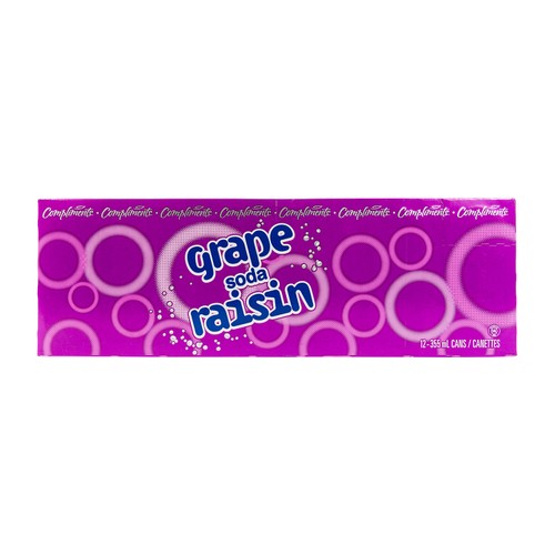 Compliments Soft Drink Grape 12 x 355 ml (cans)