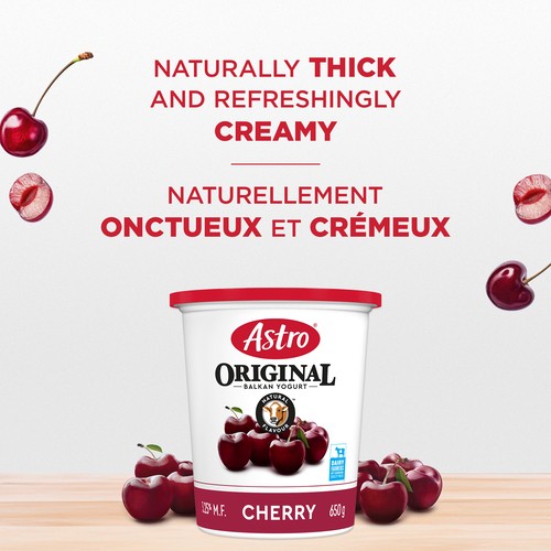 Astro Original 3.25% Yogurt Balkan Style Cherry 650 g