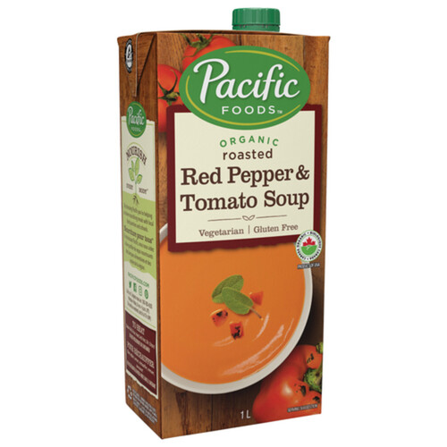 Pacific Foods Organic Soup Roasted Red Pepper & Tomato 1 L