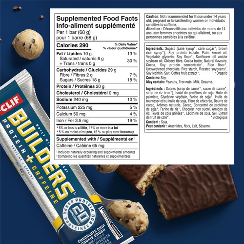 Builders Protein Bars Chocolate Chip Cookie Dough 6 Pack 480 g