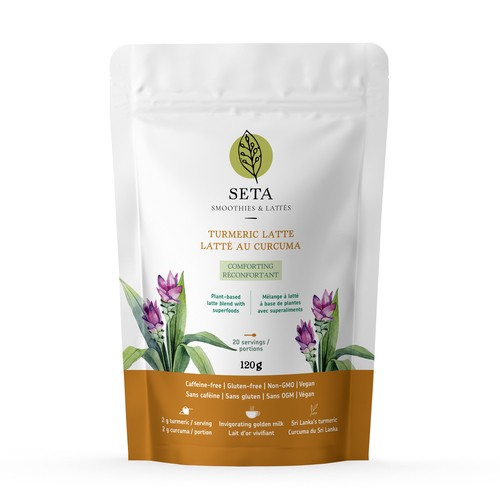 Seta Plant Based Latte Blend Tea Turmeric 120 g