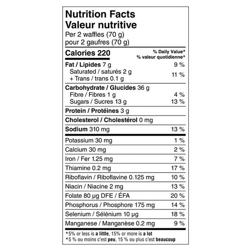 Kellogg's Eggo Frozen Waffles Cinnamon Toast 560 g
