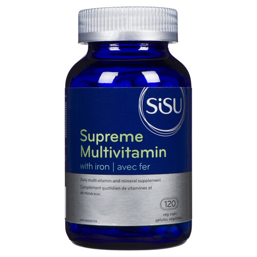 Sisu Multivitamin Supreme With Iron 120 Vegetable Capsules