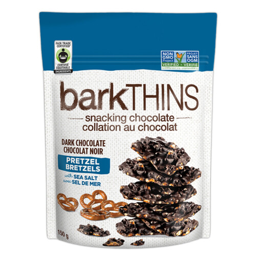BarkThins Dark Chocolate Pretzel 150 g