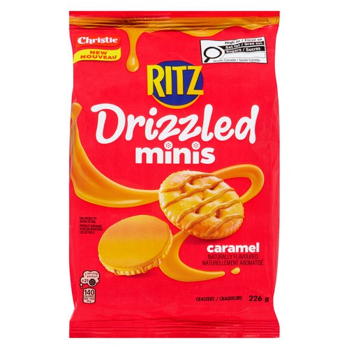 Ritz Crackers Drizzled Minis Caramel 226 g