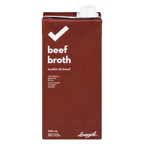Longo's Essentials Beef Broth 946 ml