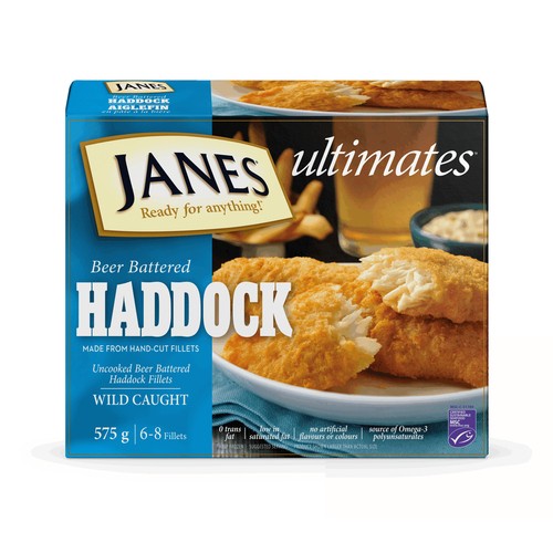 Janes Frozen Haddock Beer Battered 575 g