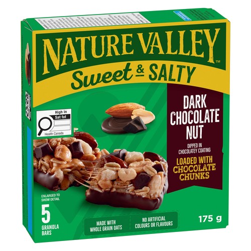 Nature Valley Sweet & Salty Granola Bars Chewy Dark Chocolate 5 Pack 175 g