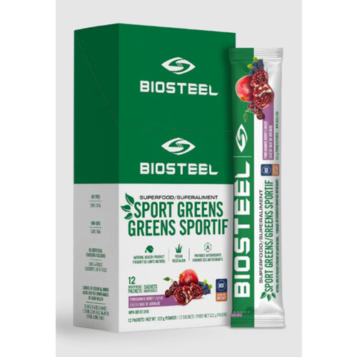 BioSteel Sports Greens Supplement Pomegranate Berry 122 g