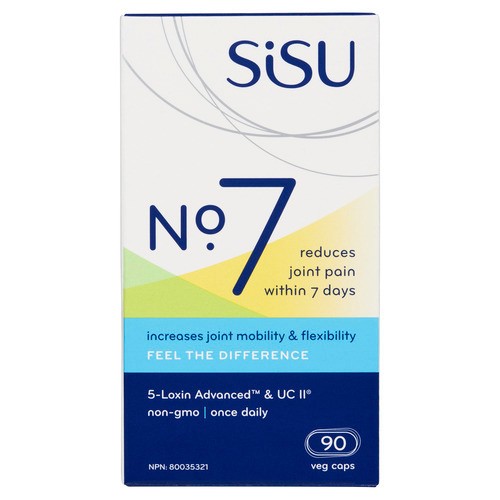 Sisu Supplement No. 7 Reduce Joint Pain Formula 90 Vegetable Capsules