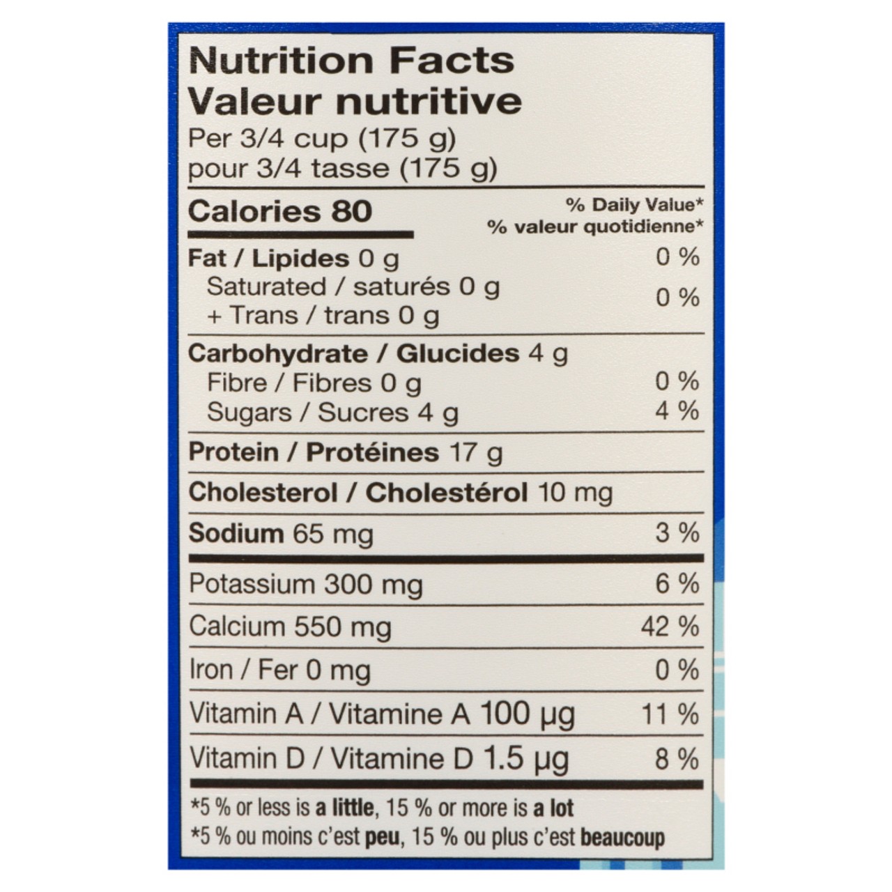 Compliments 0% Greek Yogurt Plain 650 g - Voilà Online Groceries & Offers