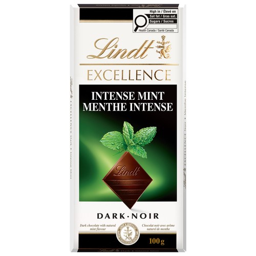 Lindt Excellence Dark Chocolate Bar Intense Mint 100 g