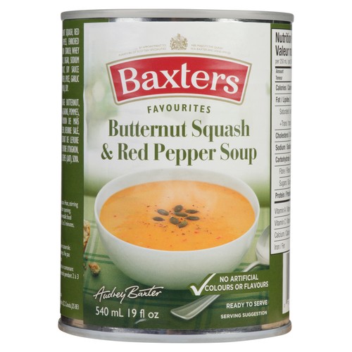 Baxters Soup Butternut Squash & Red Pepper 540 ml