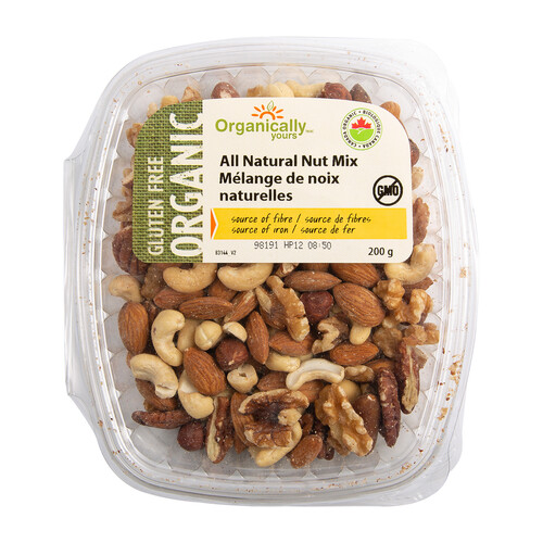 Organically Yours All Natural Nut Mix 200g