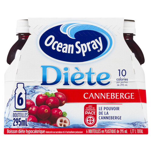 Ocean Spray Diet Juice Cocktail Cranberry 6 x 295 ml (bottles)