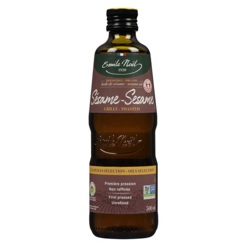 Emile Noel Organic Toasted Sesame Oil Virgin 500 ml