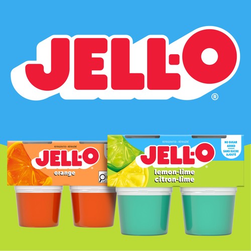 Jell-O Sugar-Free Gel Snacks Lemon Lime 356 g