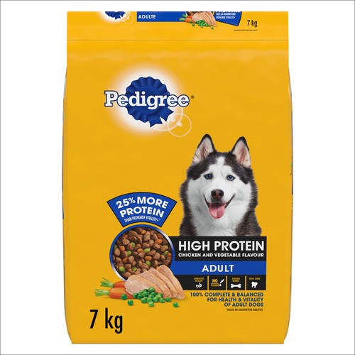 Pedigree Adult Dry Dog Food High Protein Chicken and Vegetable 7 kg