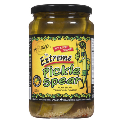 Matt & Steve's The Extreme Pickles Spears Hot And Spicy 750 ml