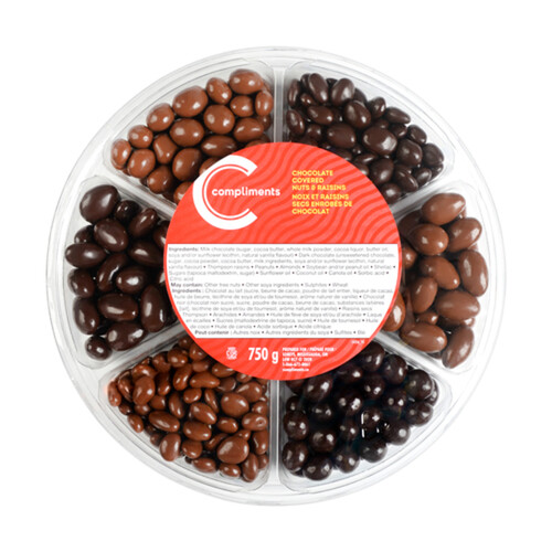 Compliments Chocolate Covered Nuts & Raisins 750 g