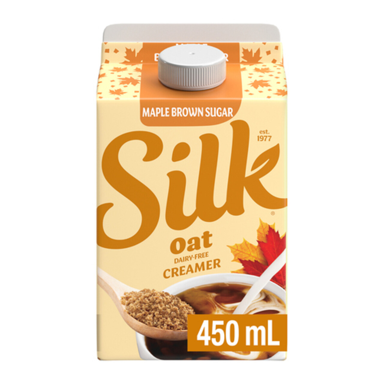 Silk Oat DairyFree Coffee Creamer Maple Brown Sugar 450 ml Voilà