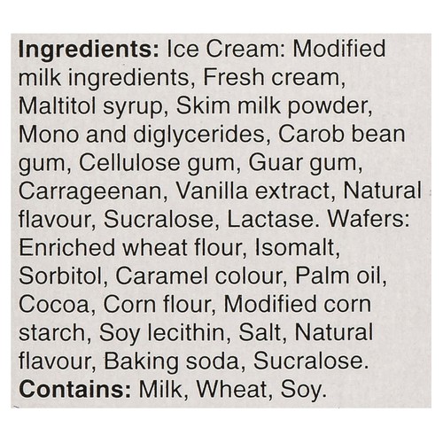 Chapman's No Sugar Added Ice Cream Sandwiches Vanilla 720 ml