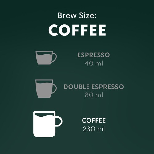 Starbucks Nespresso Coffee Pods Vertuo Veranda Blend 8 Capsules 100 g