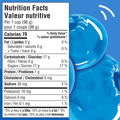 Jell-O Gel Snacks Blueberry 384 g